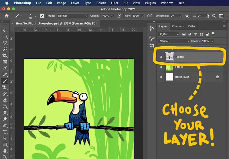 How To Flip An Image In Photoshop Without Flipping The Canvas 